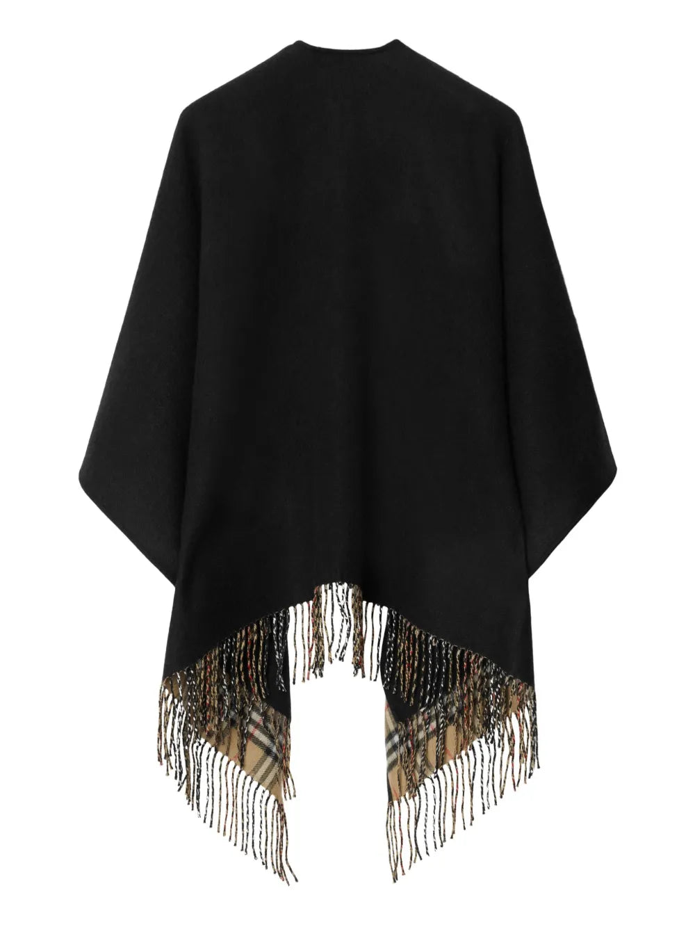 Black Wool Poncho