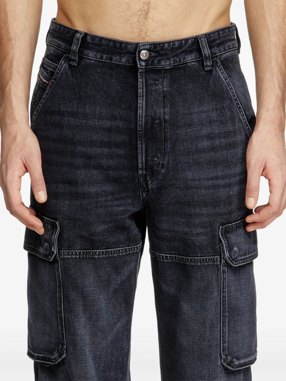 Denim Cargo Jeans