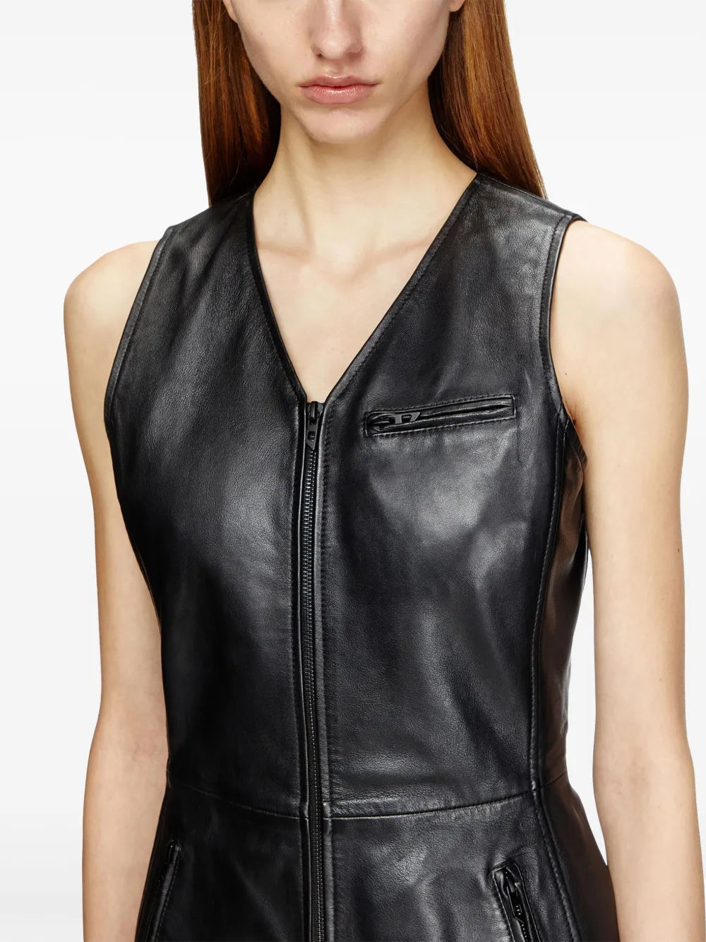L-Ilith Leather Dress
