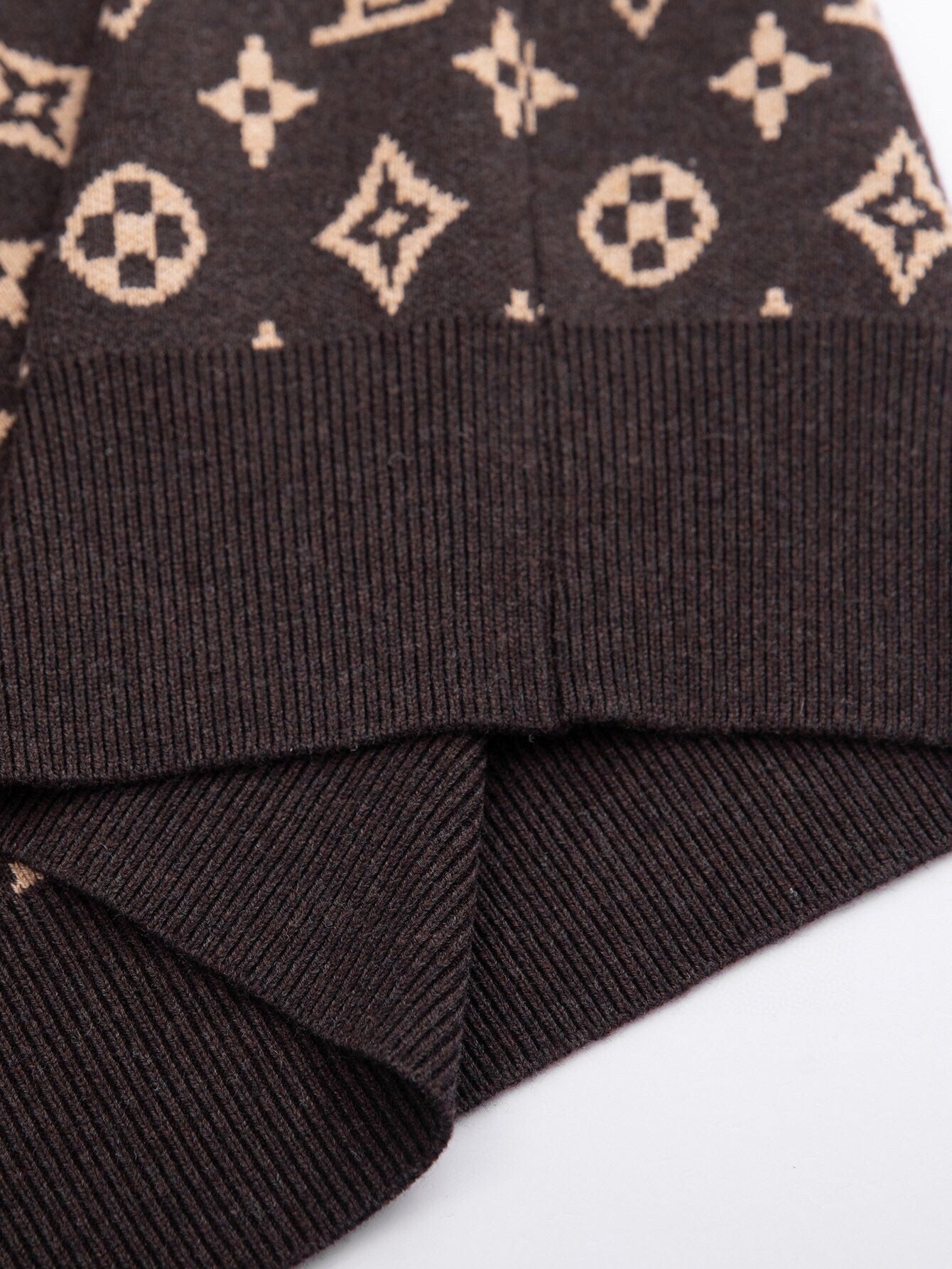 Monogram Signature Wool Jumper - Brown