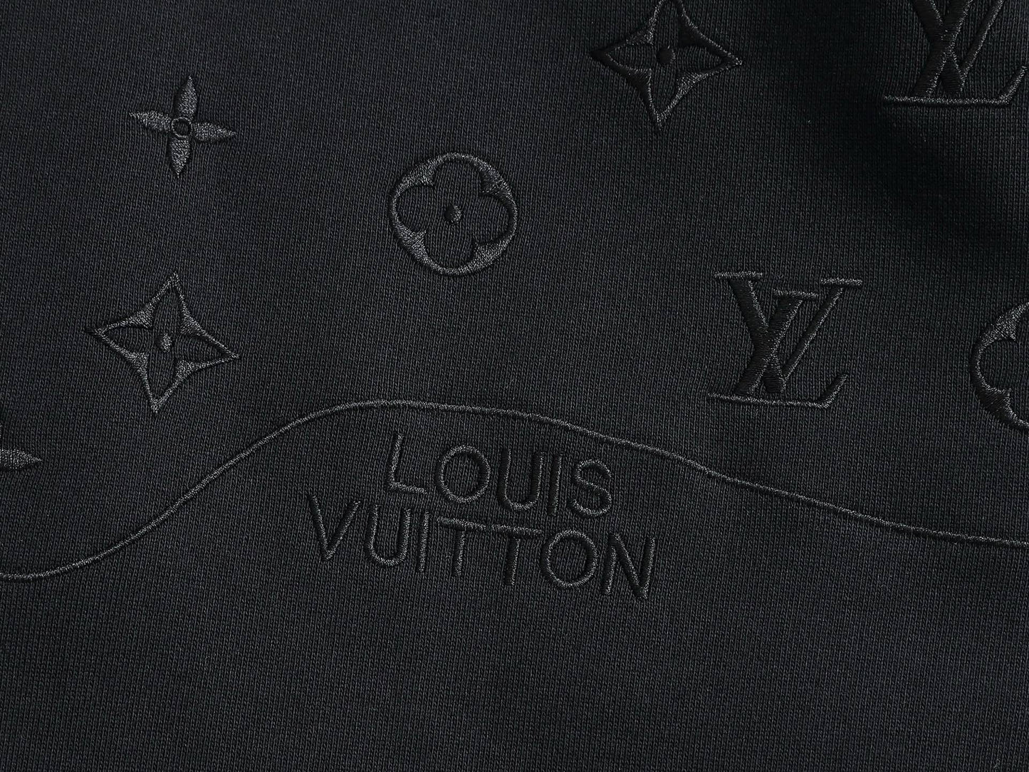 LV Black Monogram Sweatshirt