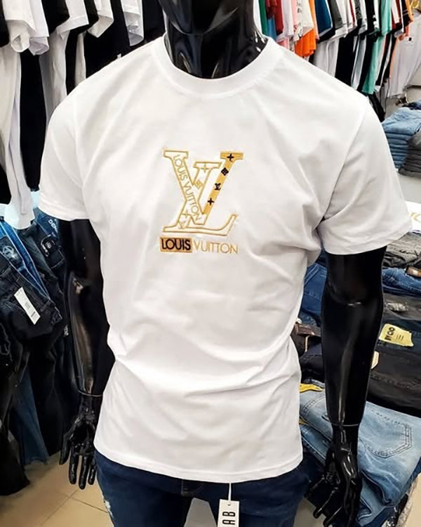 Gilded Monogram Luxe Tee