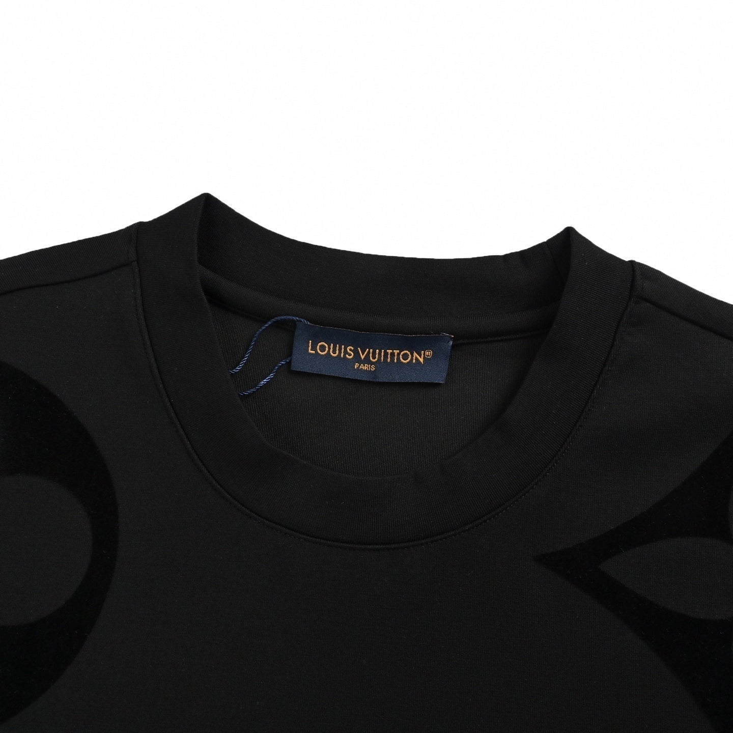 LV Monogram Long-Sleeved Cotton Crewneck