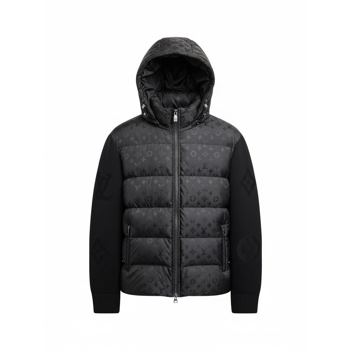 Monogram Hybrid Knit & Puffer Jacket