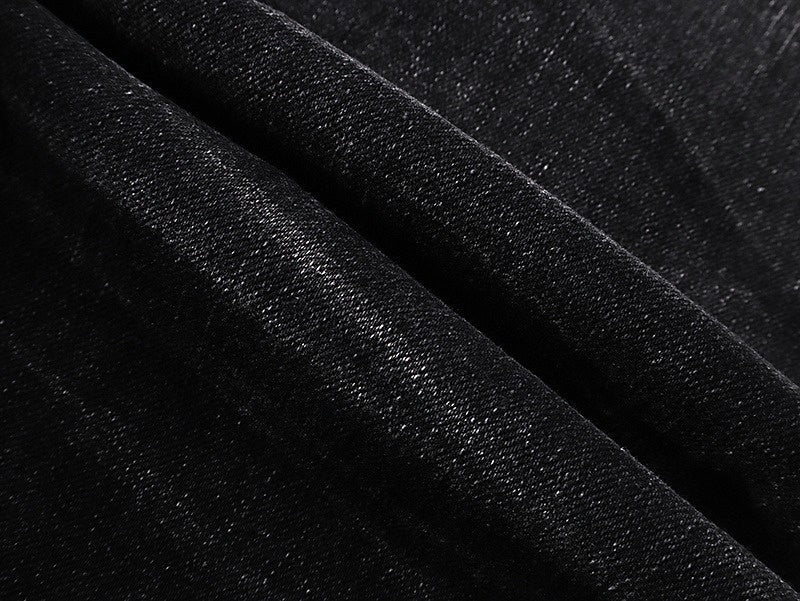 Hollywood Distressed Black Denim Jeans