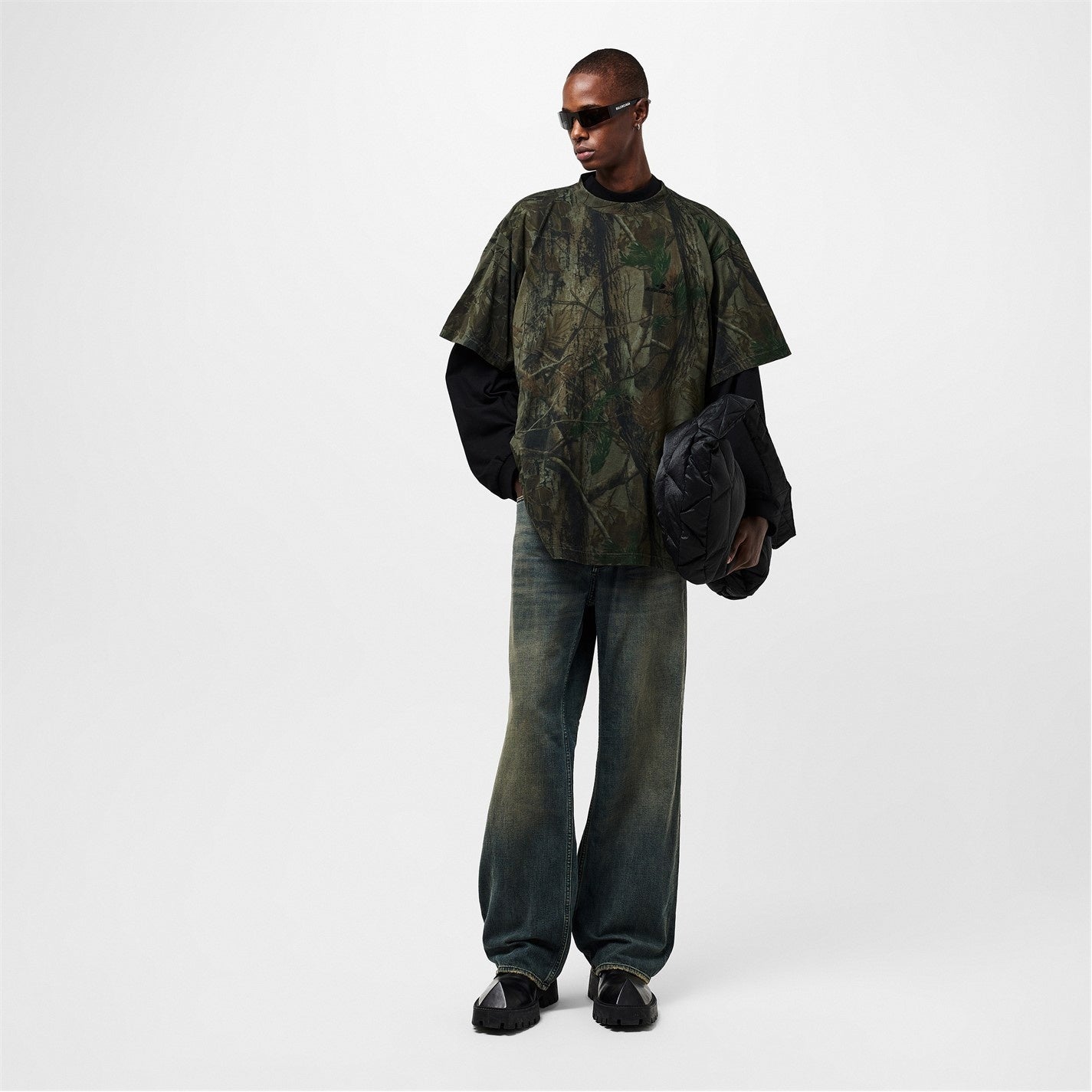 Bal Sport Camouflage Logo T-Shirt – Green