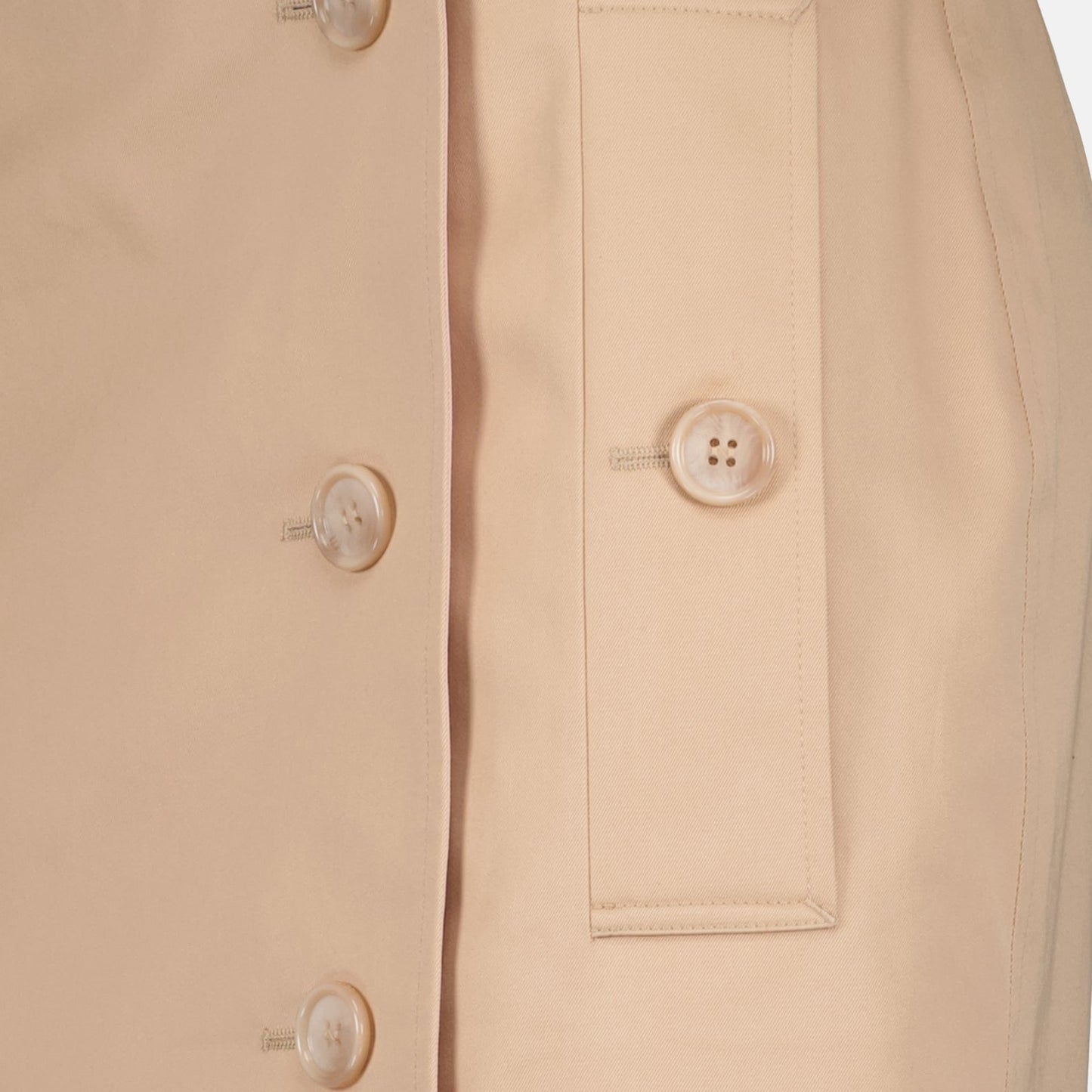 Trench Mini Skirt in Gabardine