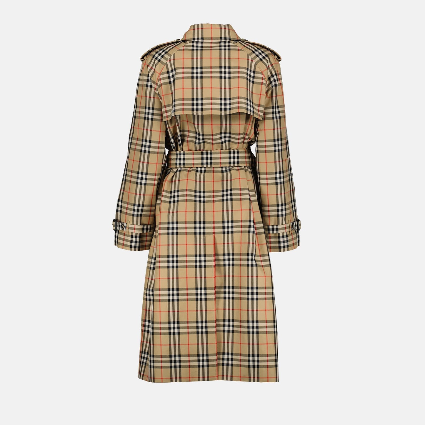 Checked Trench Coat