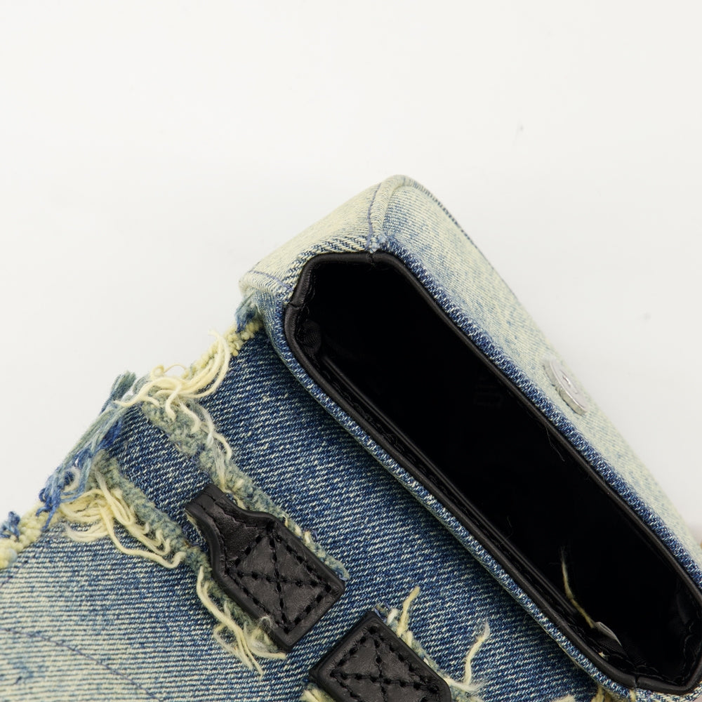 1DR XS Denim Bag with Rhinestones
