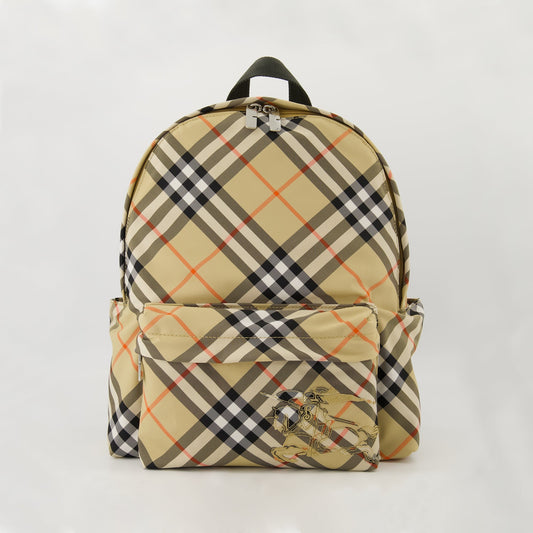 Small Check Backpack