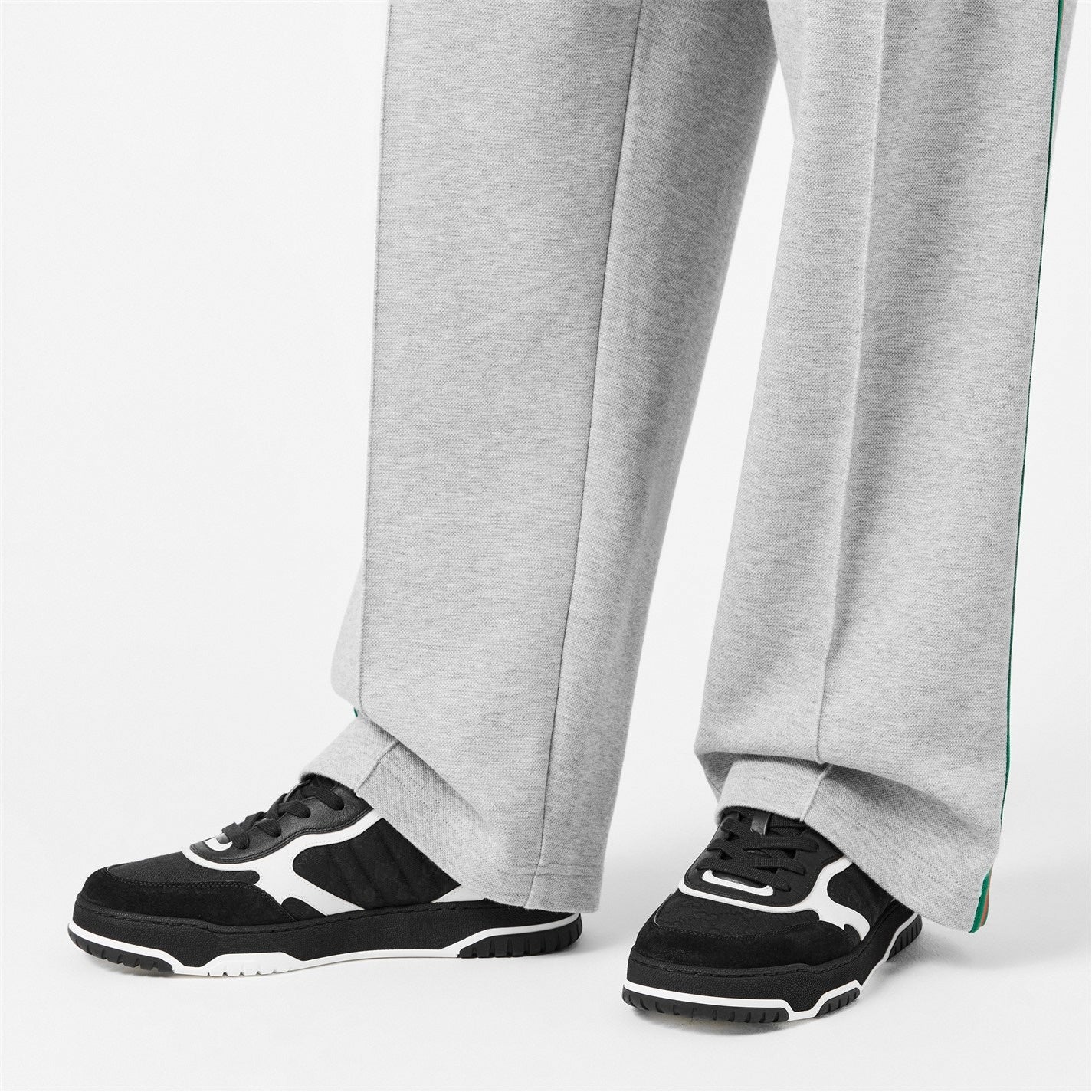 GG Re-Web Sneakers in Black and White