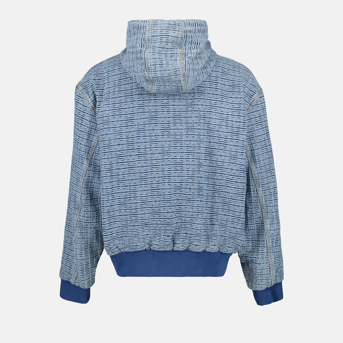 4G Denim Zip-Up Sweatshirt