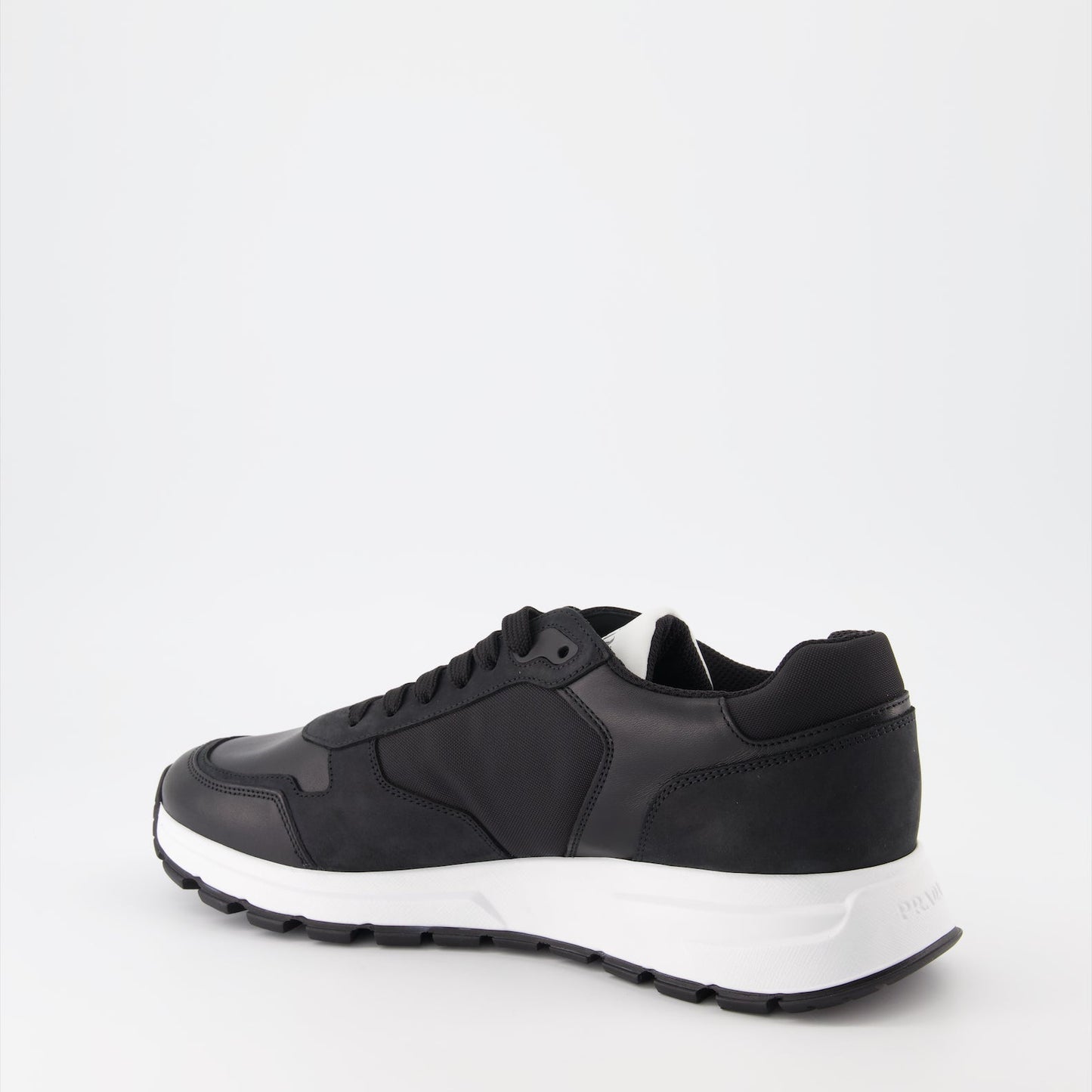 Leather and Re-Nylon Sneakers