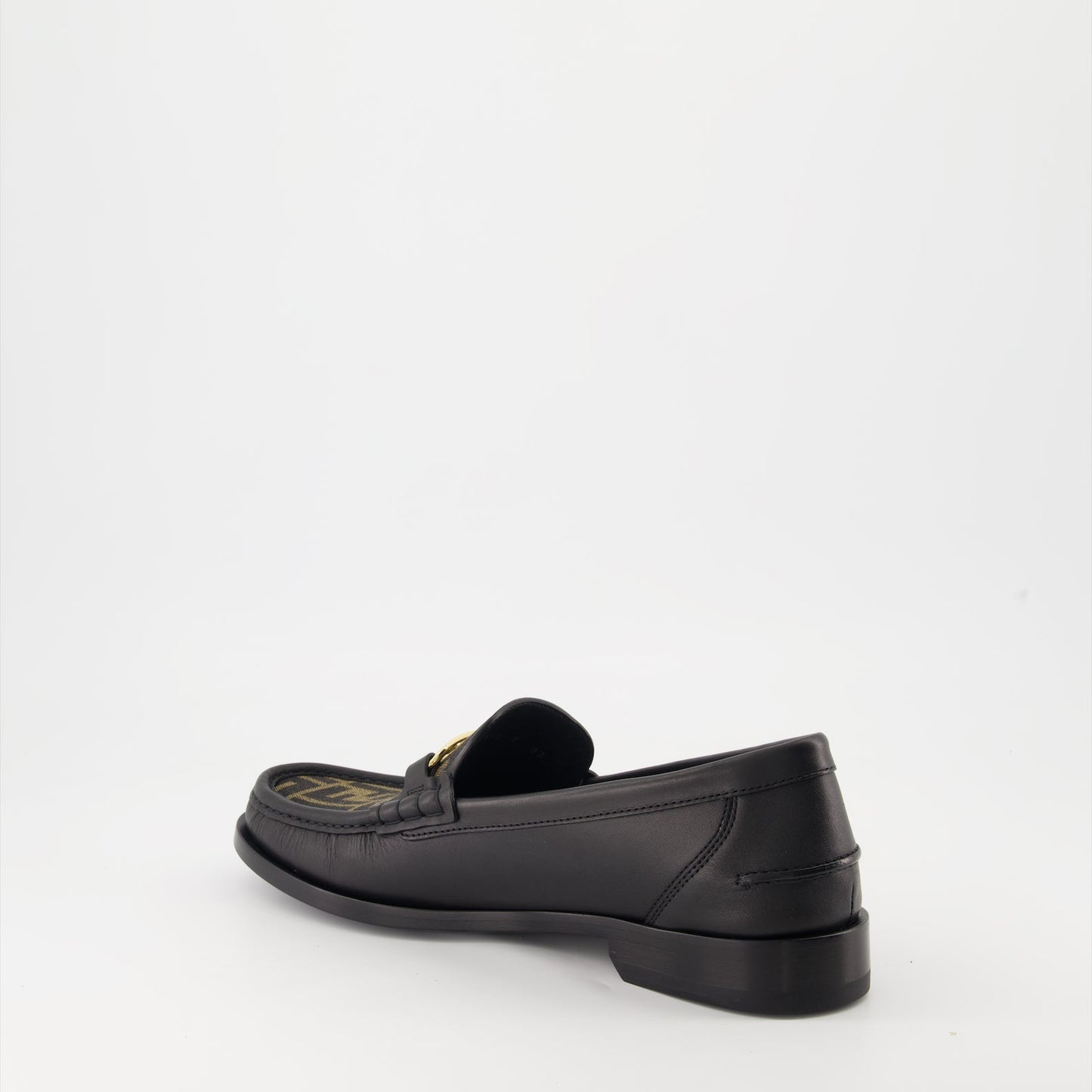 Fendi O'Lock Leather Loafers