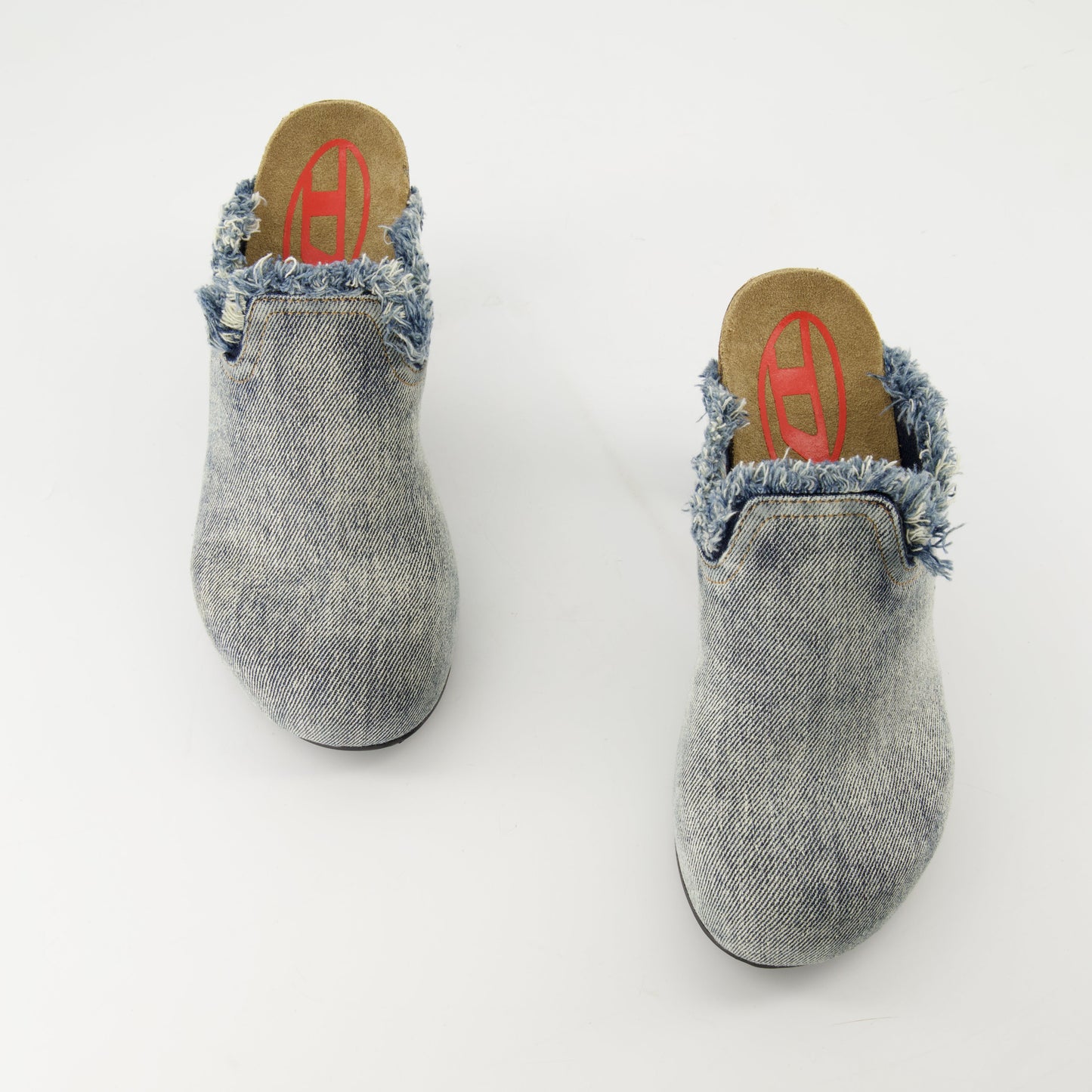 D-Woodstock Denim Mules