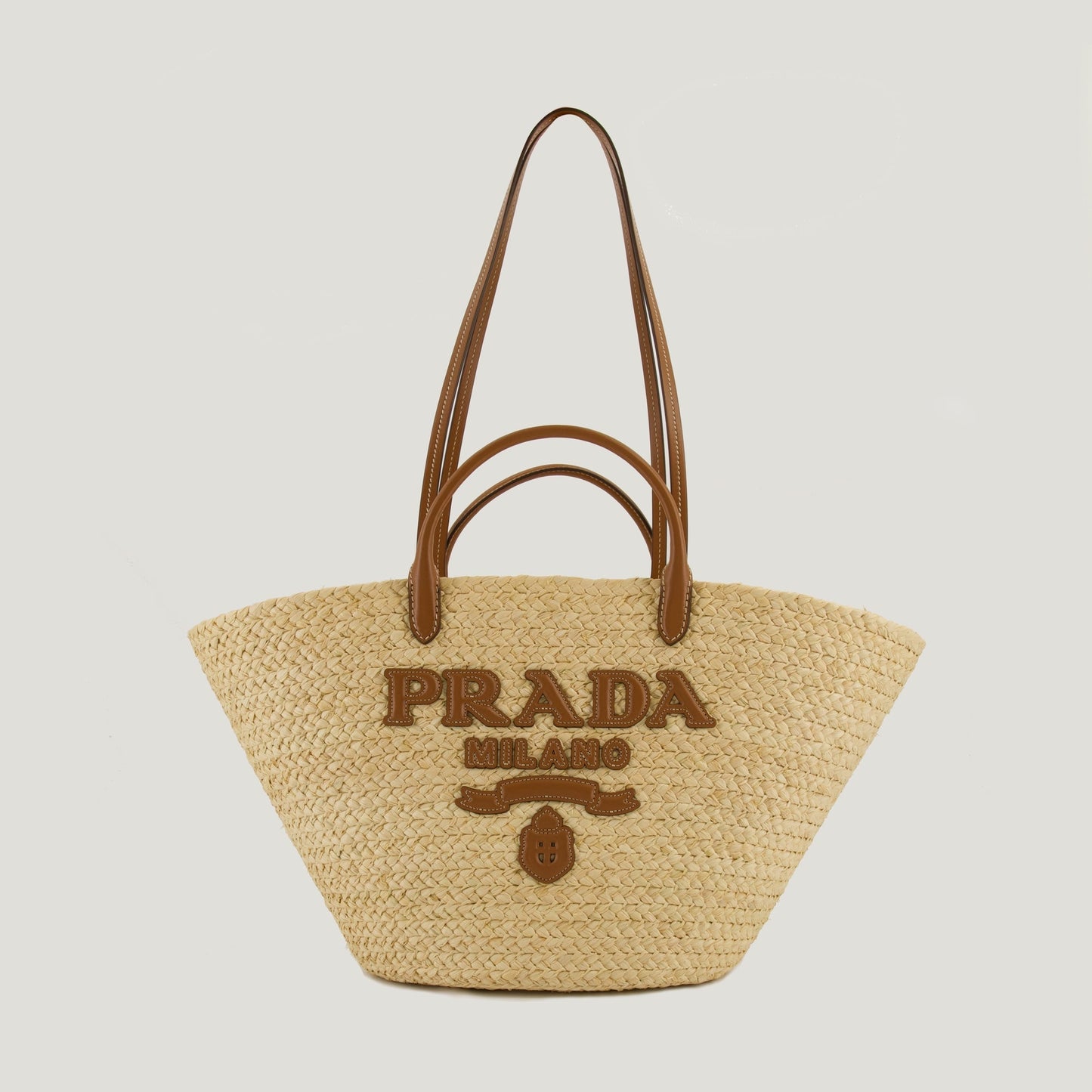 Raffia tote bag