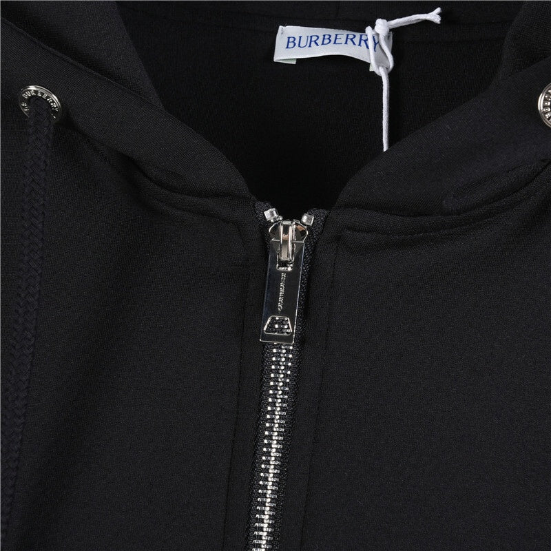 Zip Hoodie with Icon Stripe Detail