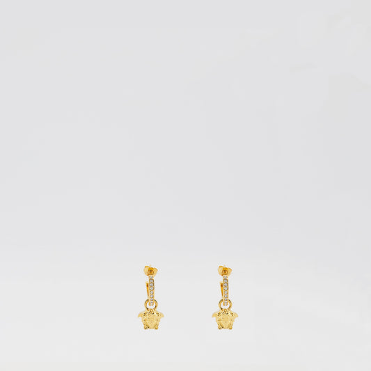 La Medusa Hoop Earrings with Crystals