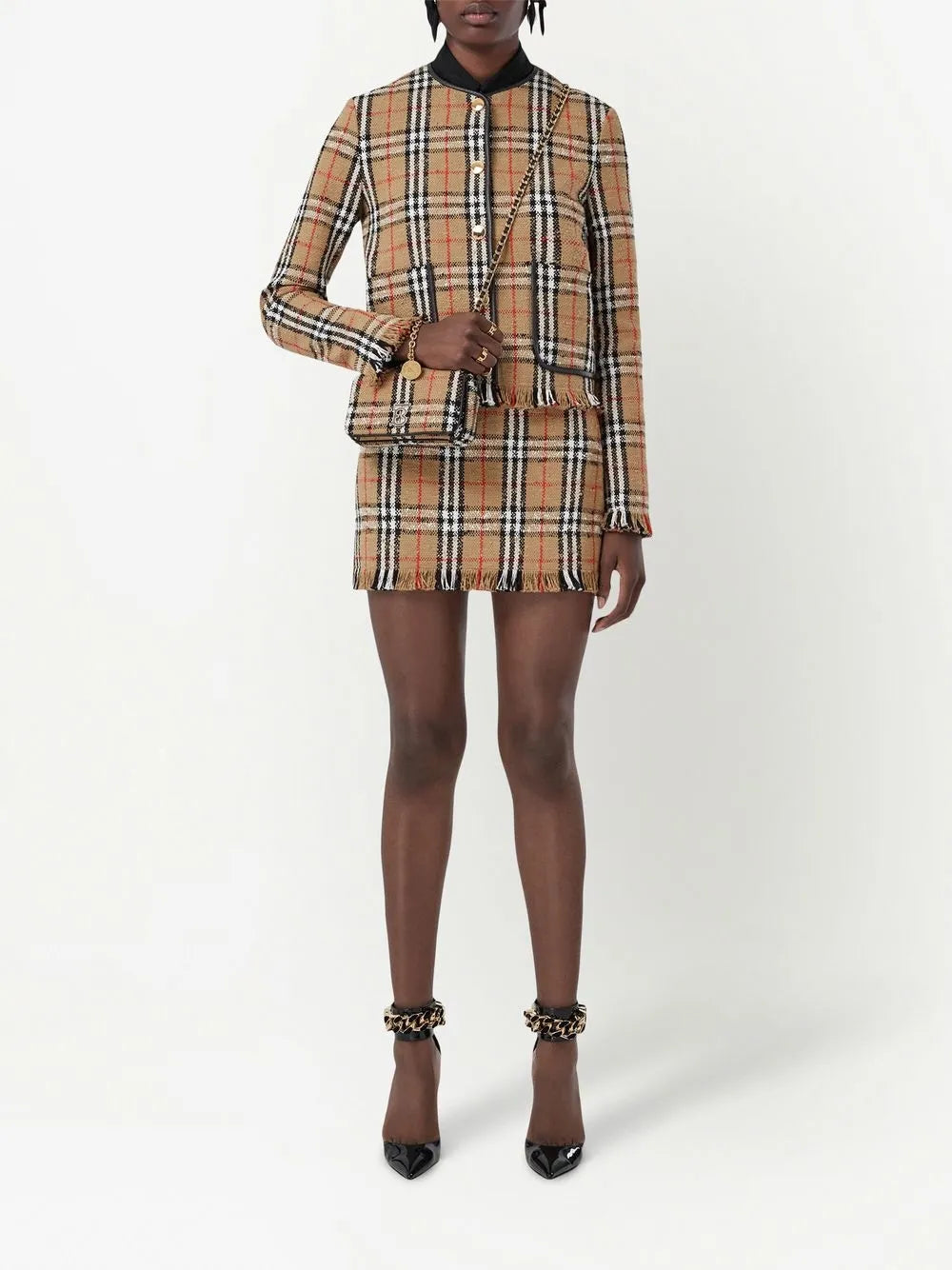 Checked Upney Cardigan