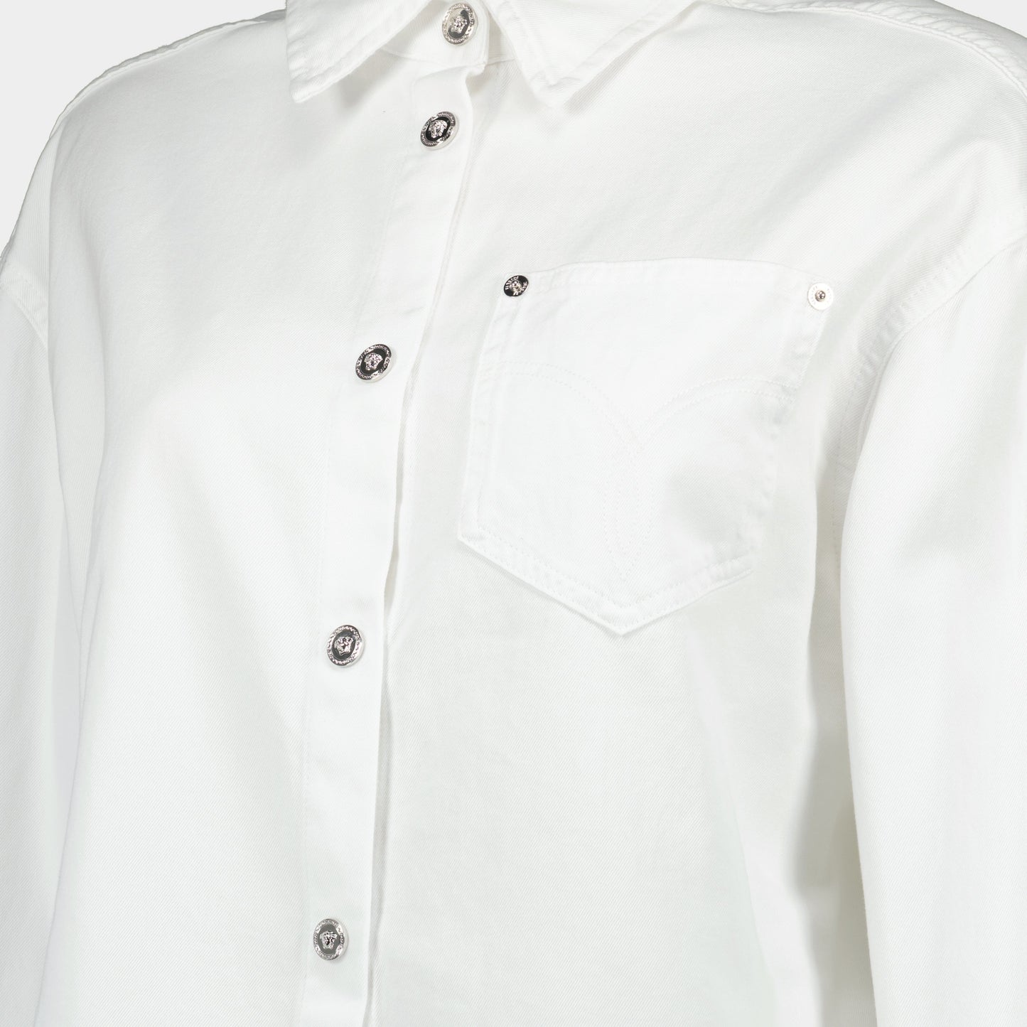 White Denim Shirt