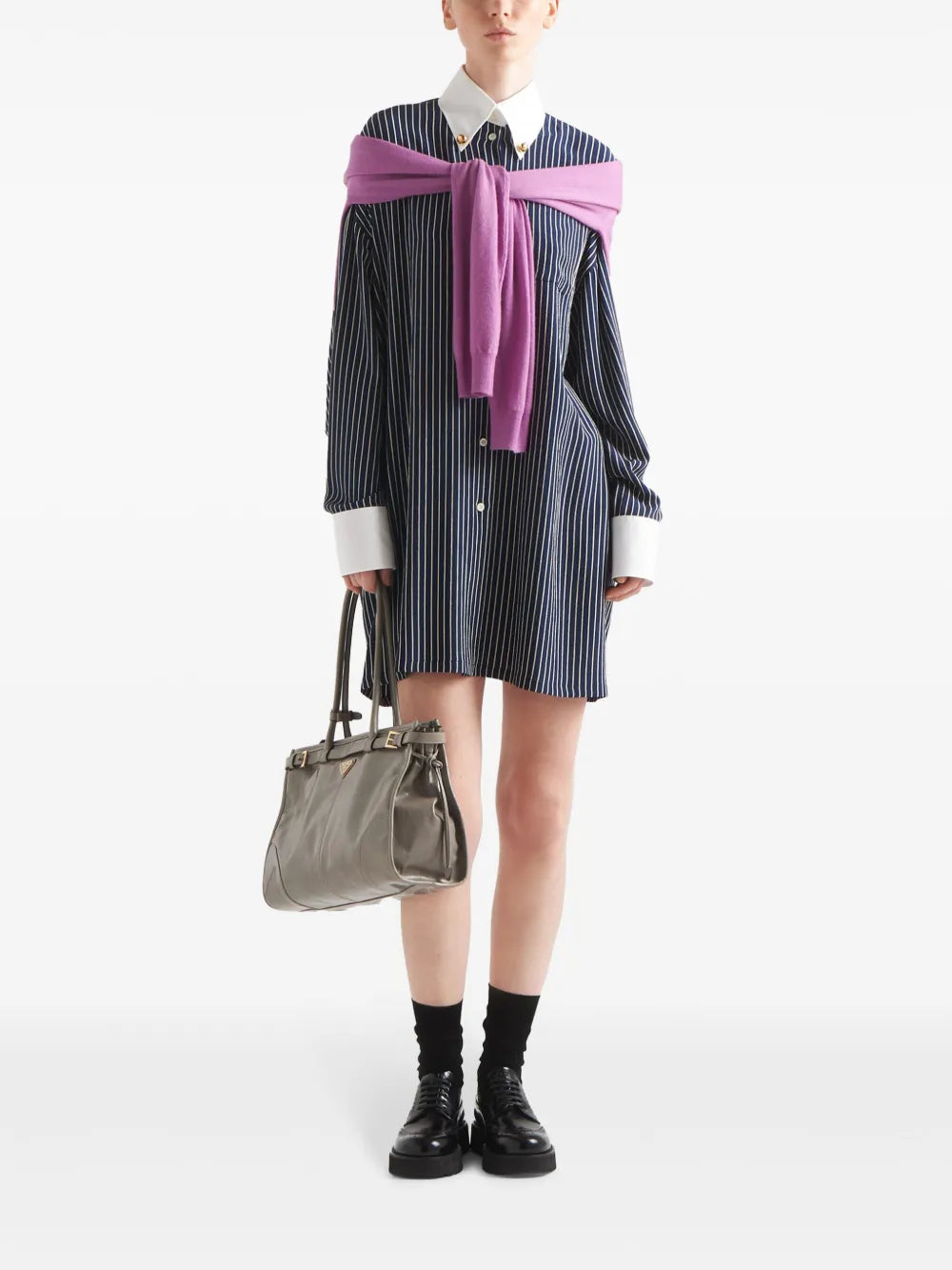 Oversized Striped Shirt