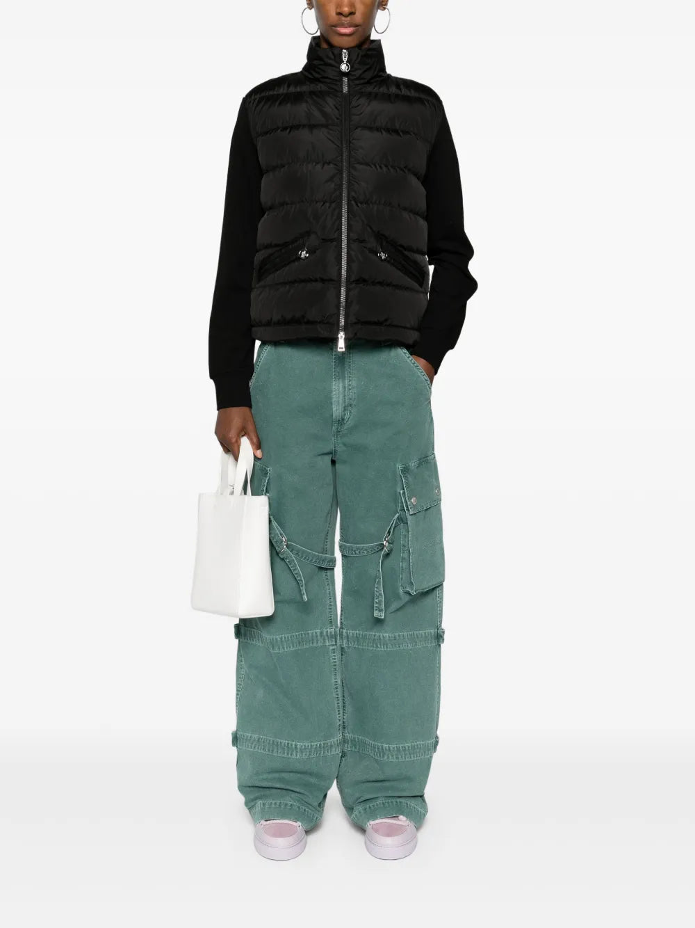 Two-tone quilted jacket