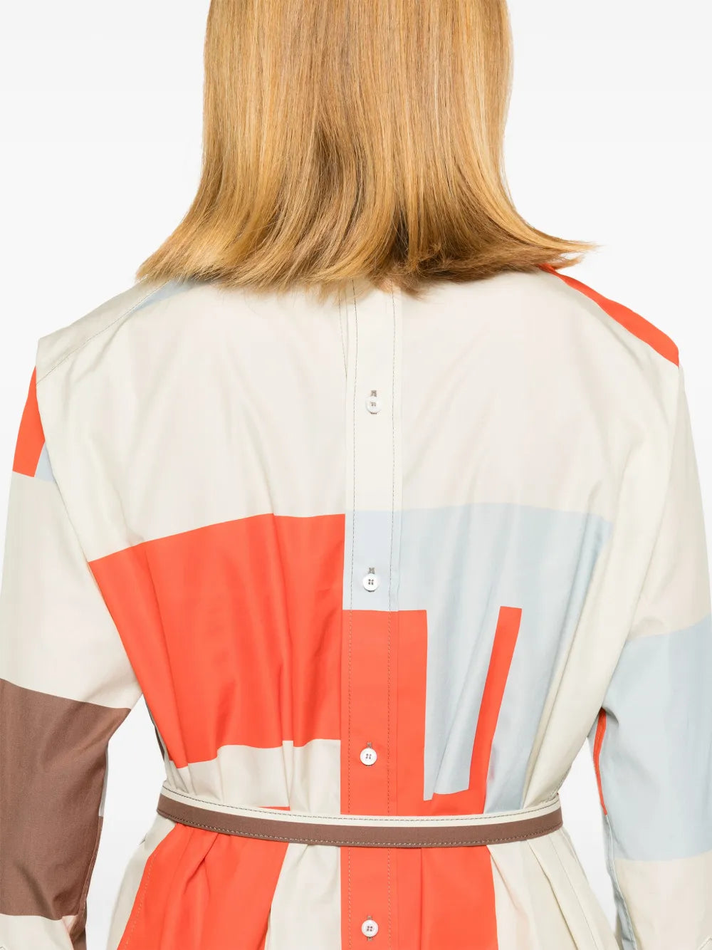 Multicolored Puzzle Print Dress