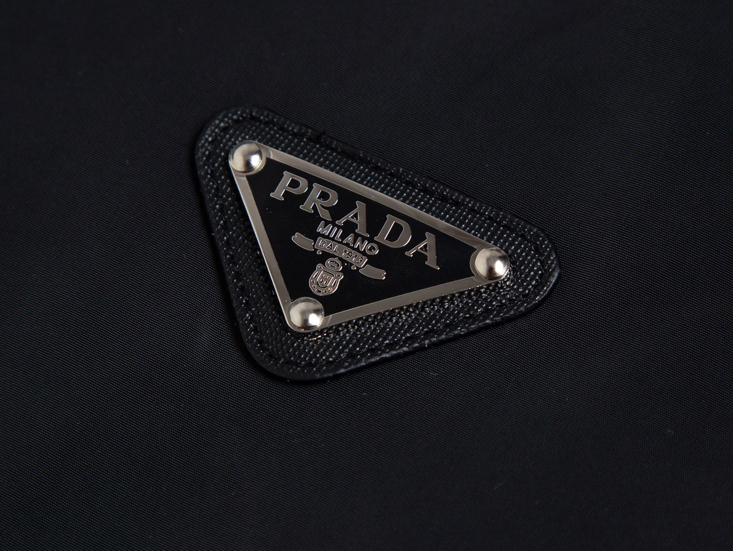 Men’s Black Nylon Hooded Zip Jacket