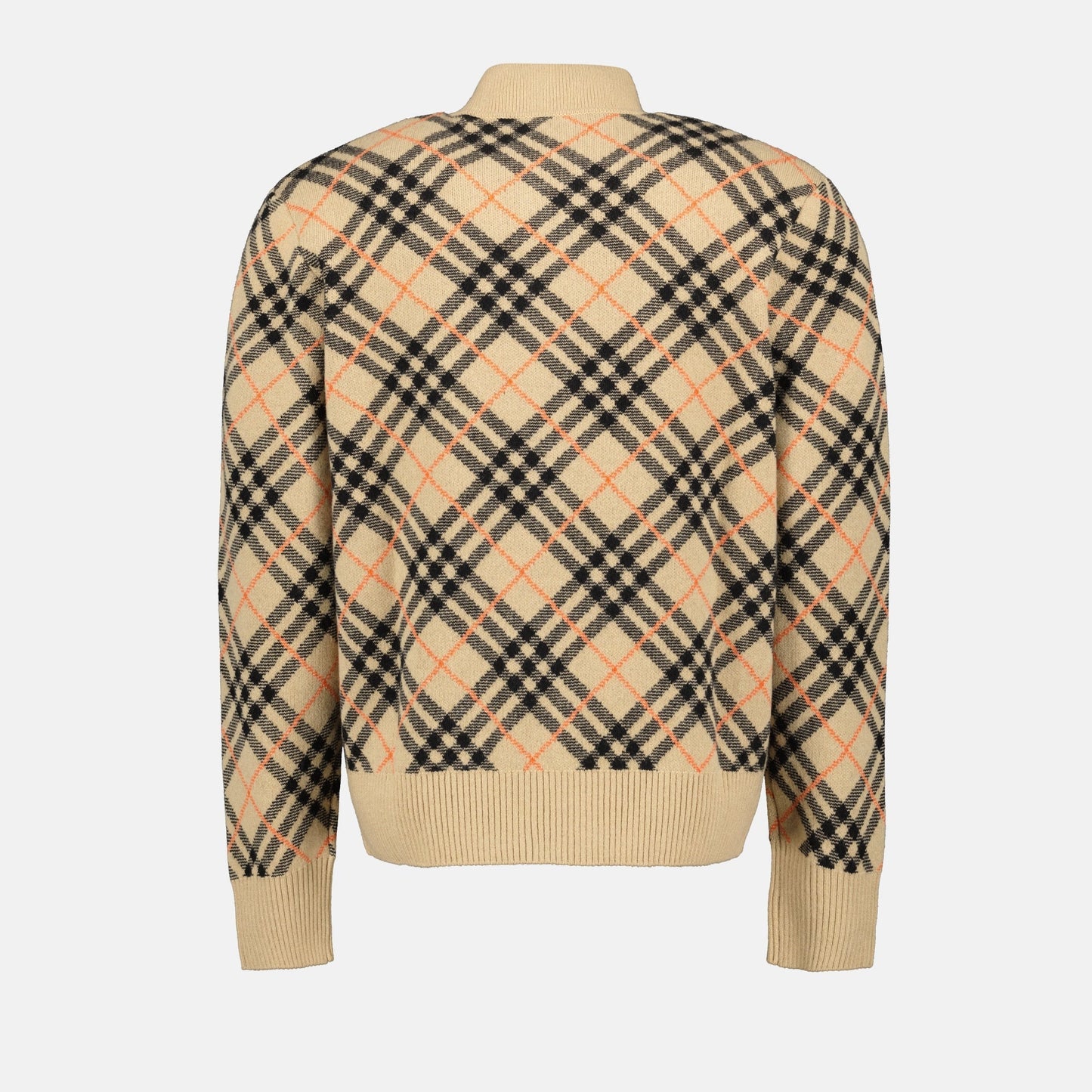 Checked Cashmere Bomber