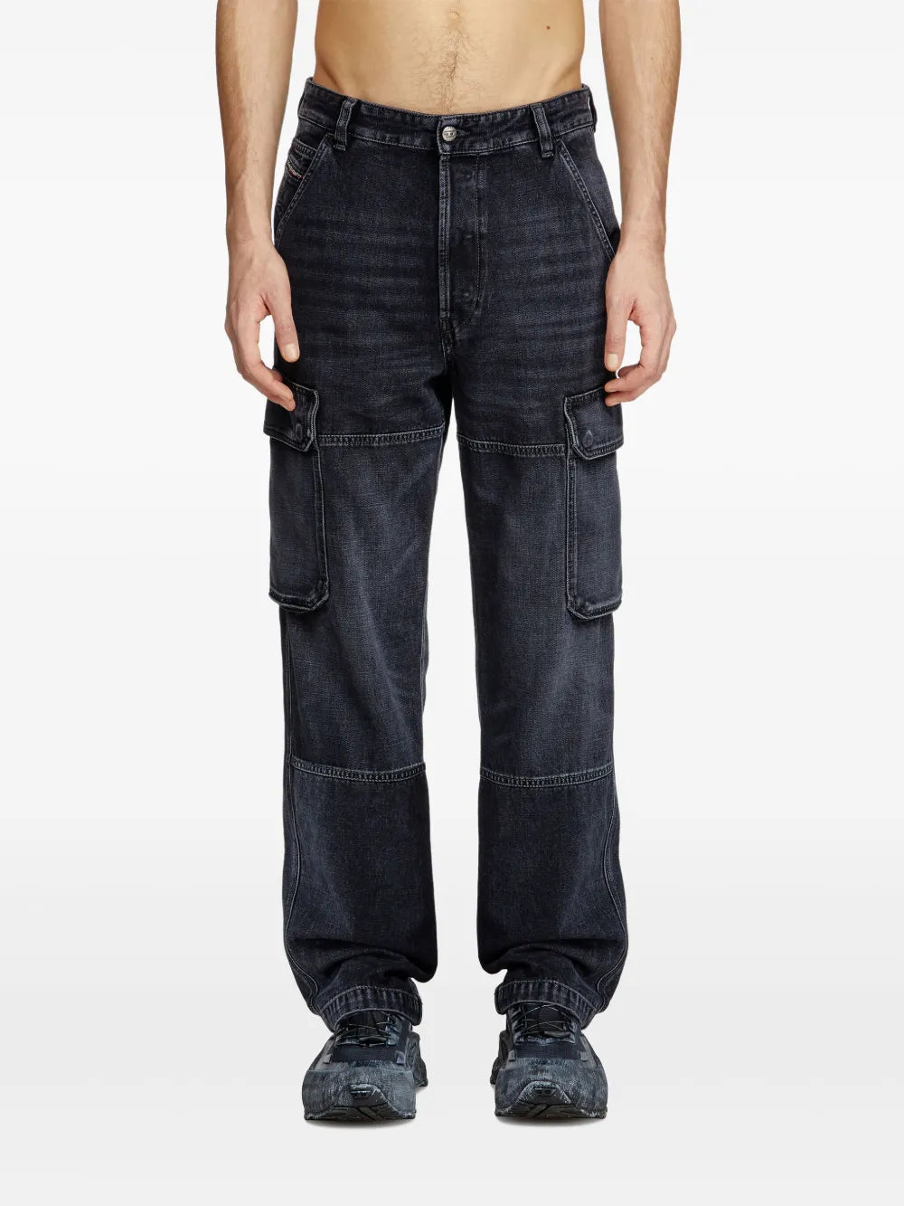 Denim Cargo Jeans