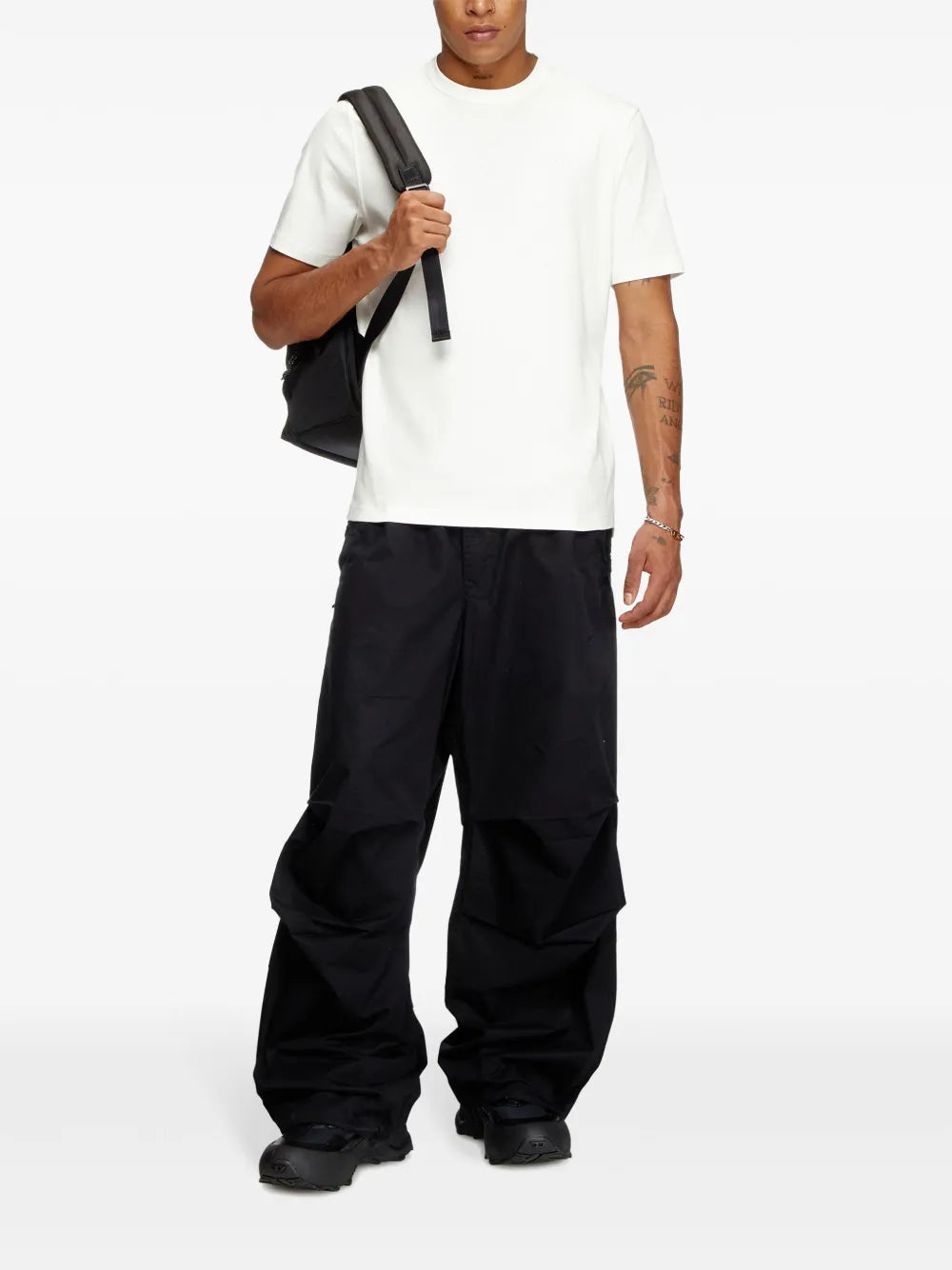 White T-Shirt T-Adjust-Slits