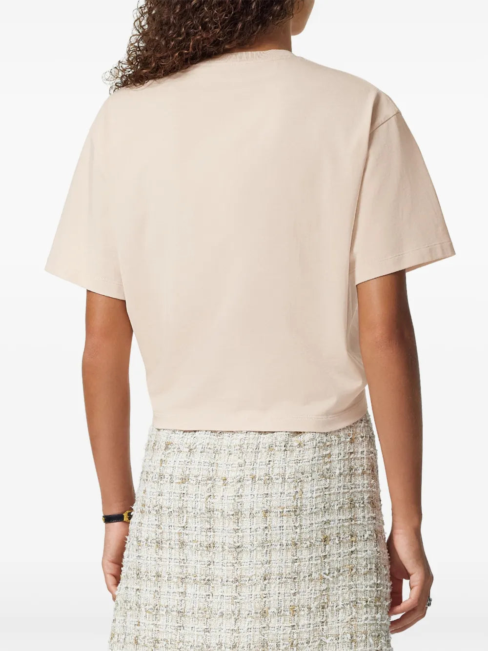 Safety Pin Crop T-Shirt