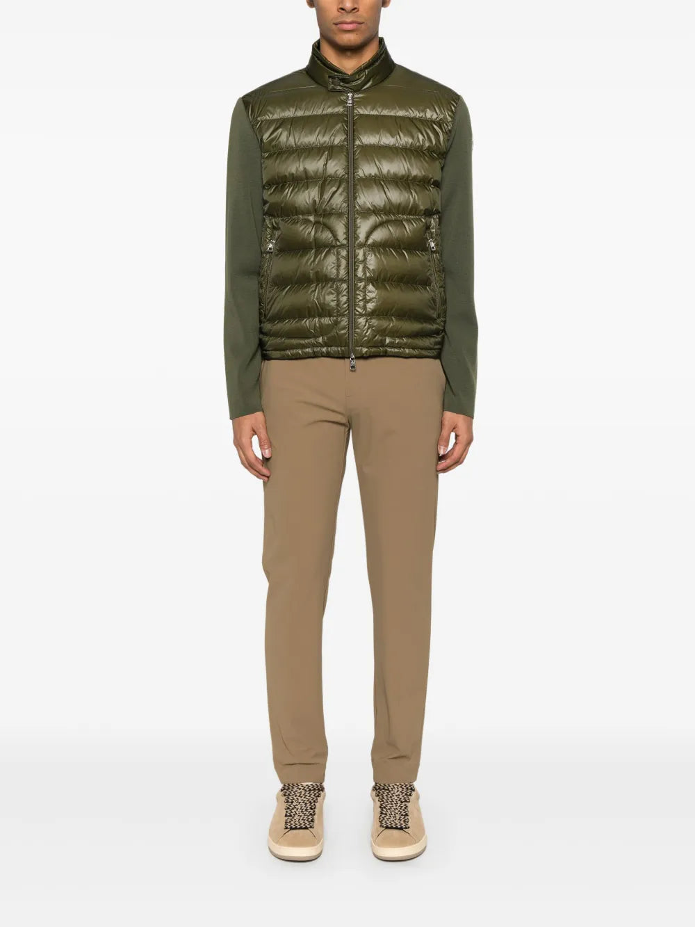 Two-tone quilted jacket