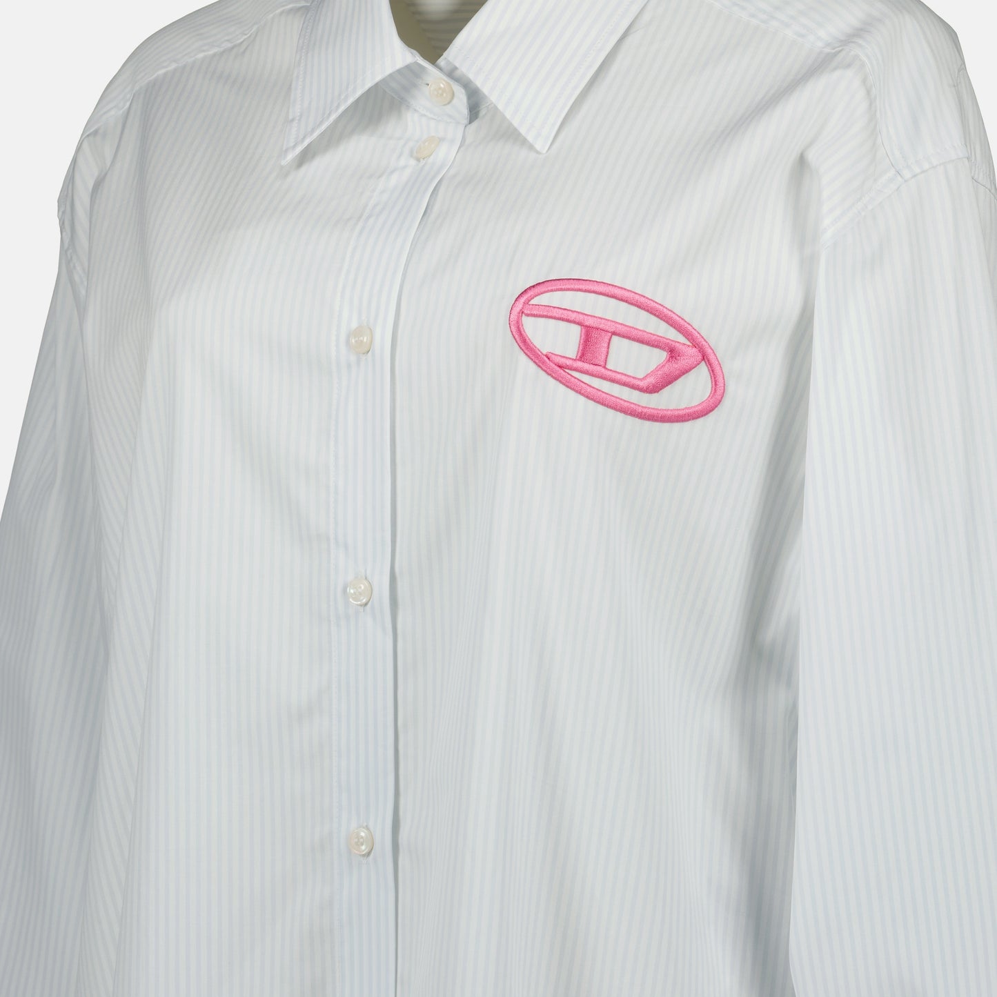 D-Dalis Striped Shirt Dress