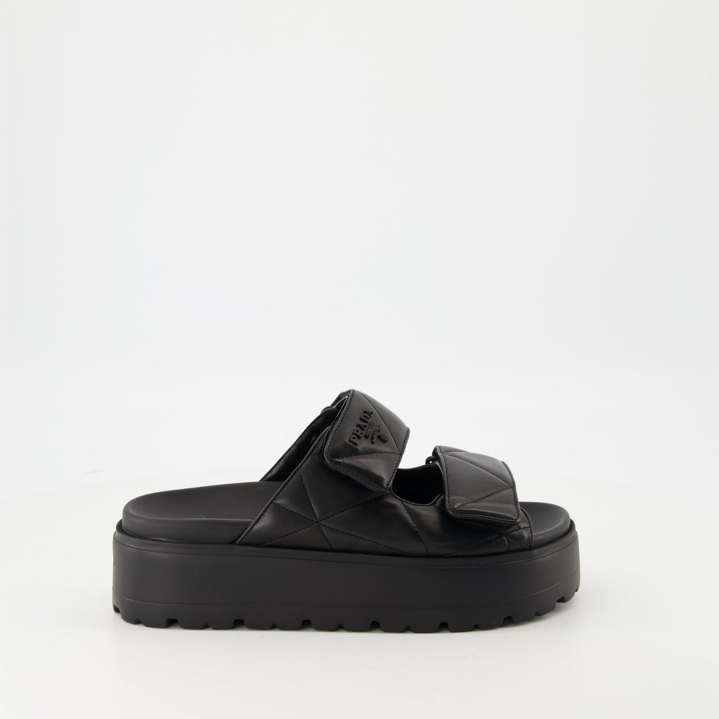 Quilted Leather Mules