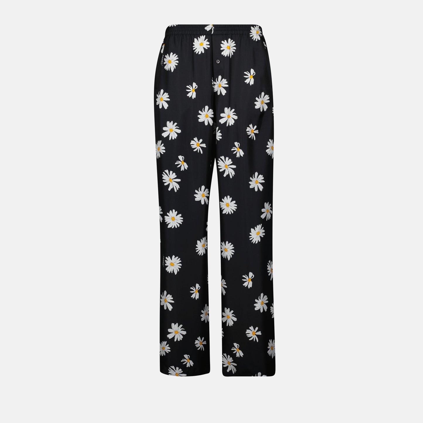 Black Floral Pants