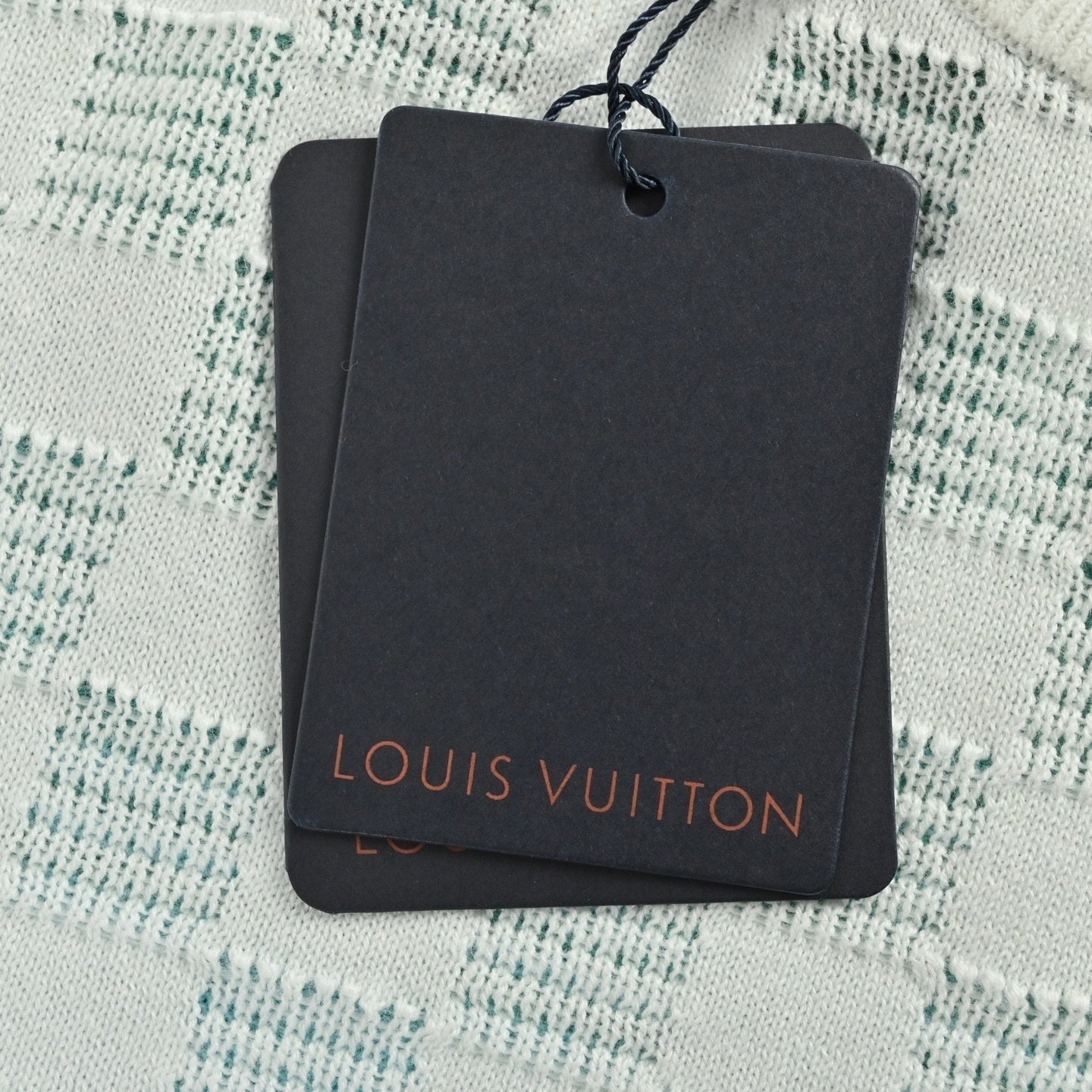 Damier Pattern Knit Sweater