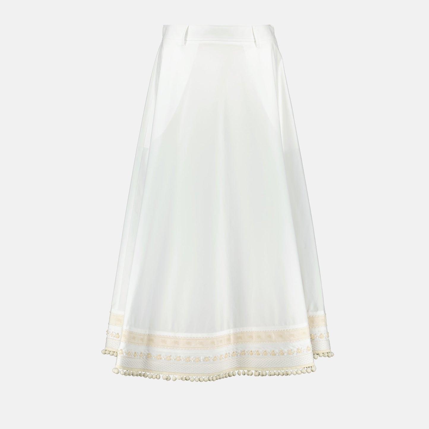 Long Poplin Skirt