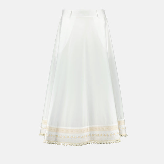 Long Poplin Skirt