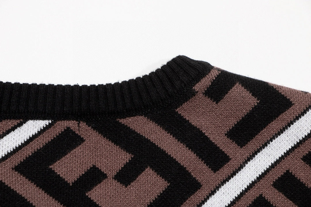 Luxury Monogram Knit Sweater – Unisex