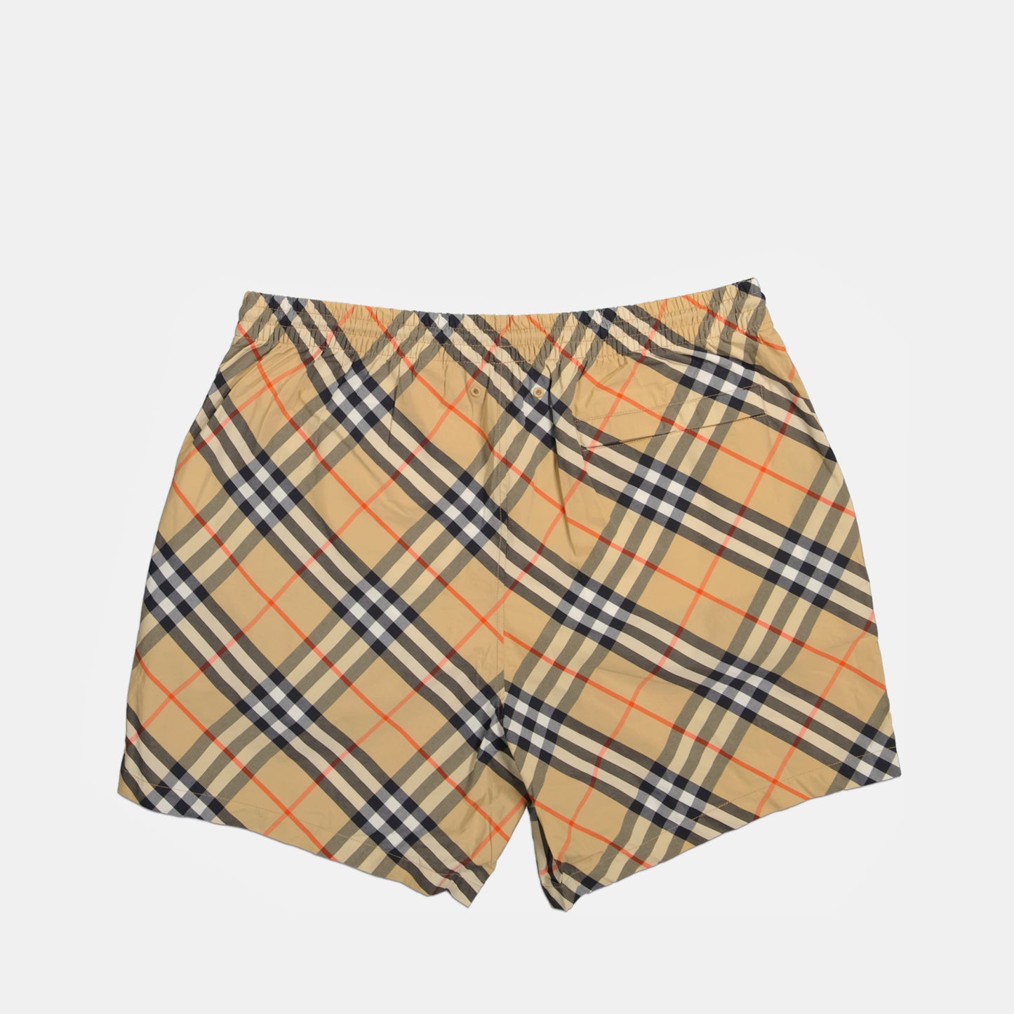 Plaid Swim Trunks
