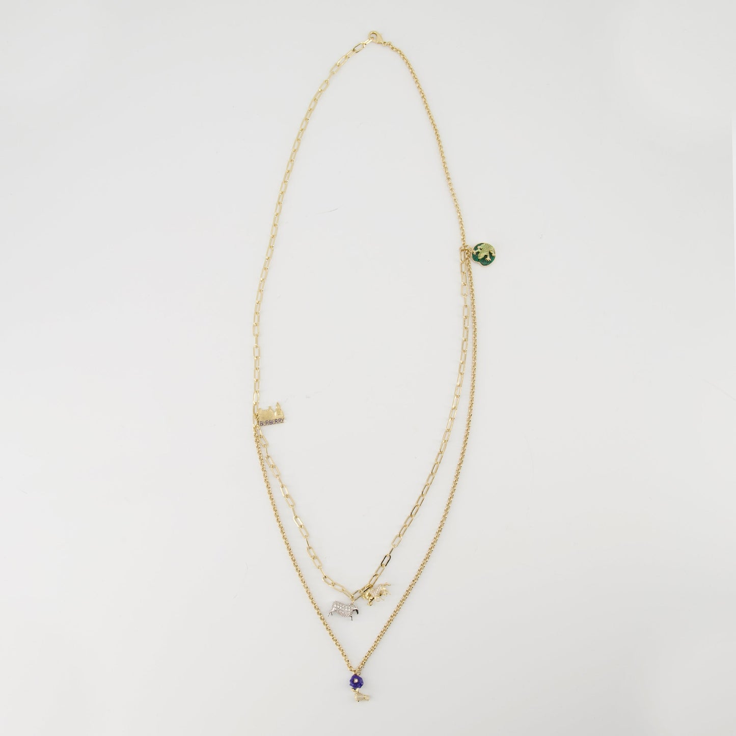 Double Row Charm Necklace