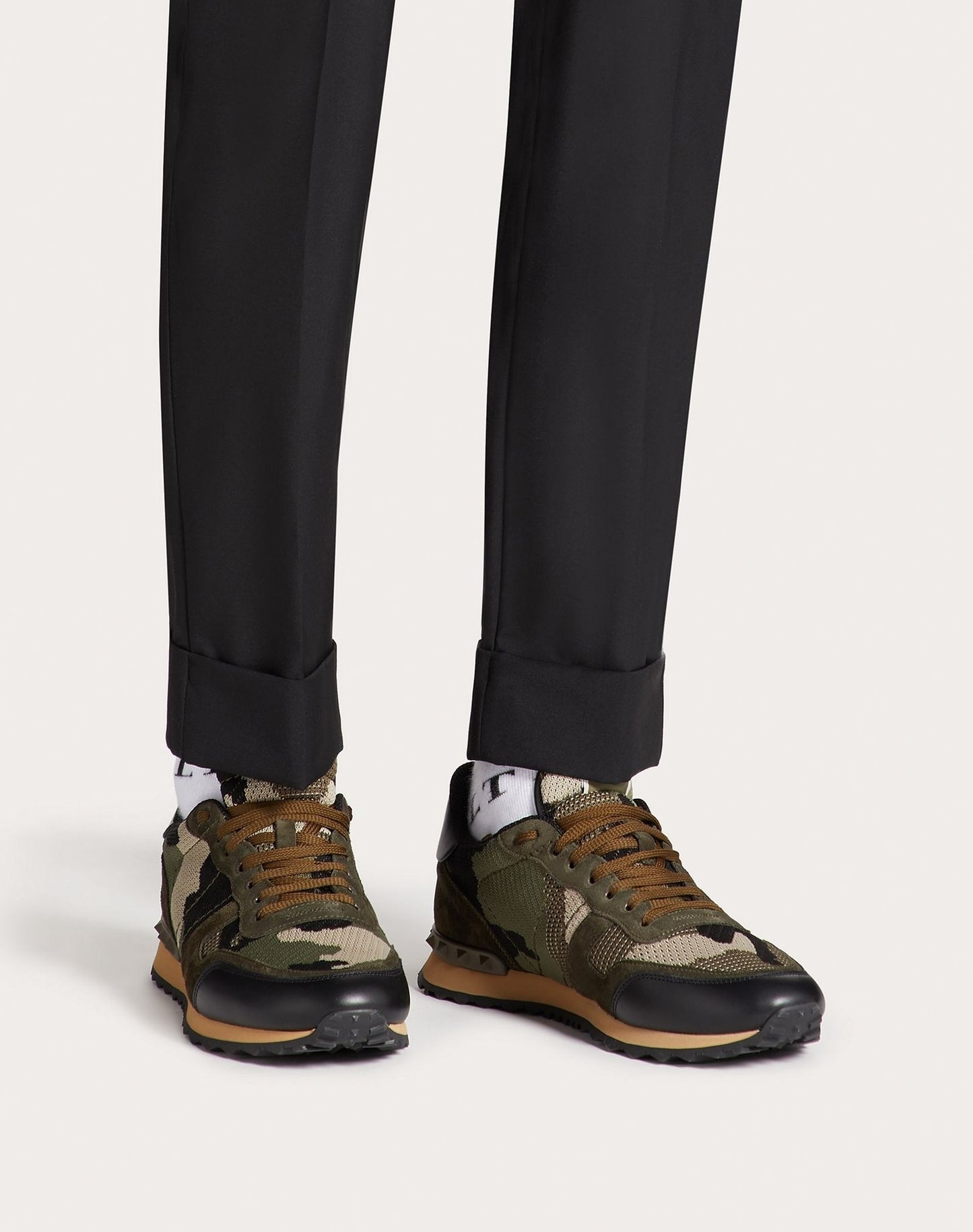 Mesh Fabric Camouflage Rockrunner Sneaker