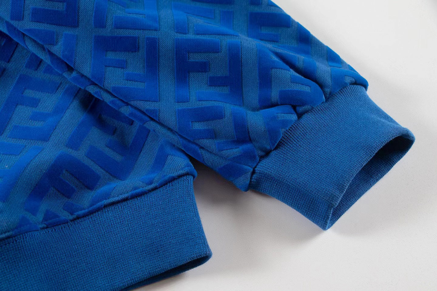 Blue Monogram Crewneck Sweatshirt