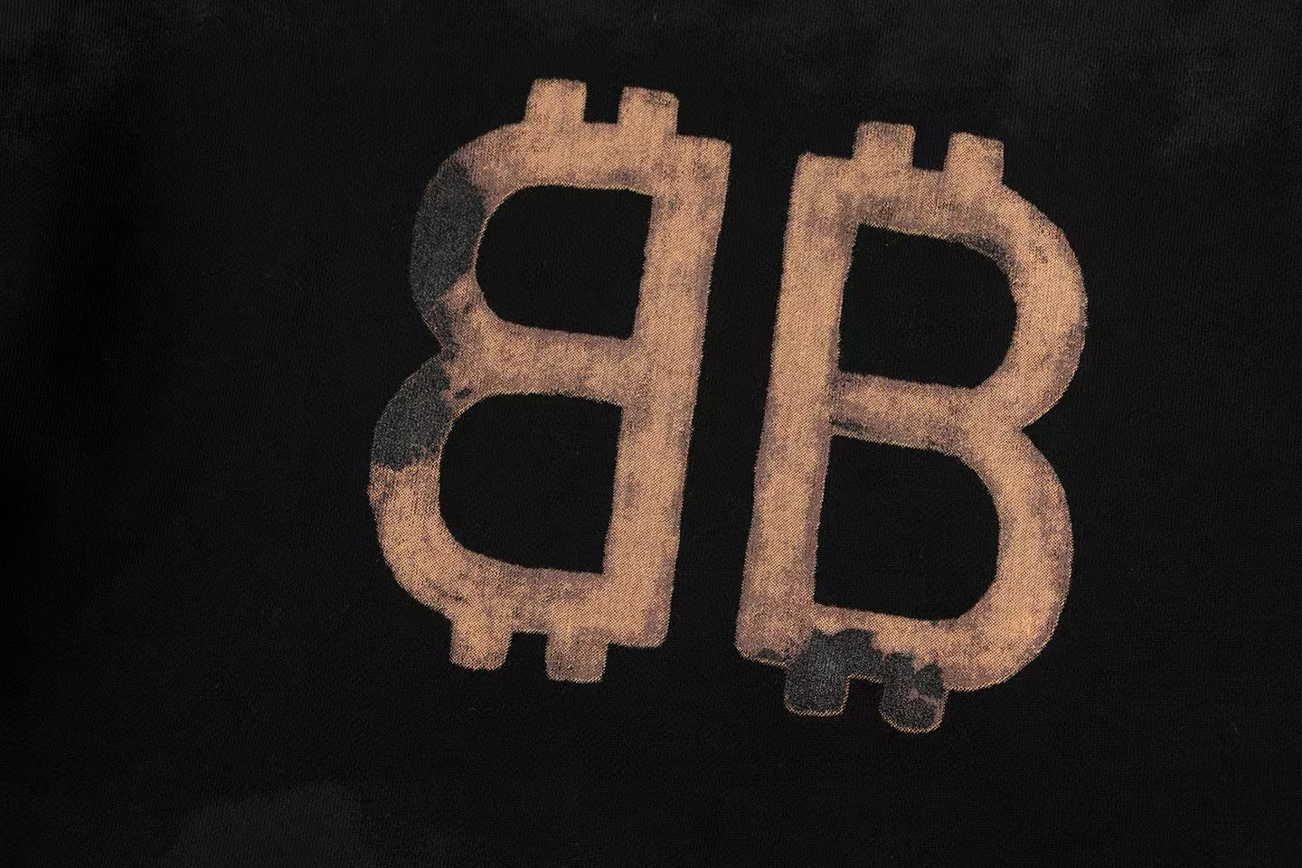 Distressed Logo Hoodie – Black Tie-Dye Edition