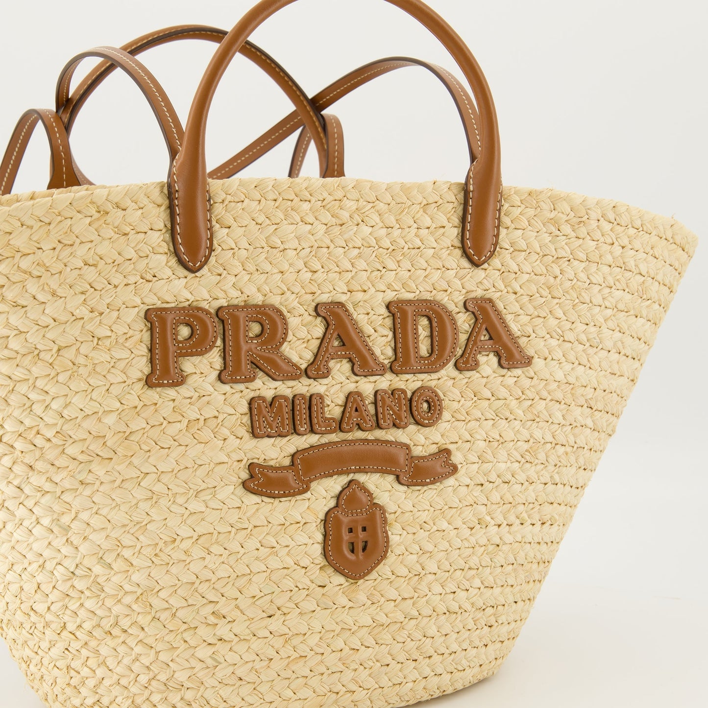 Raffia tote bag