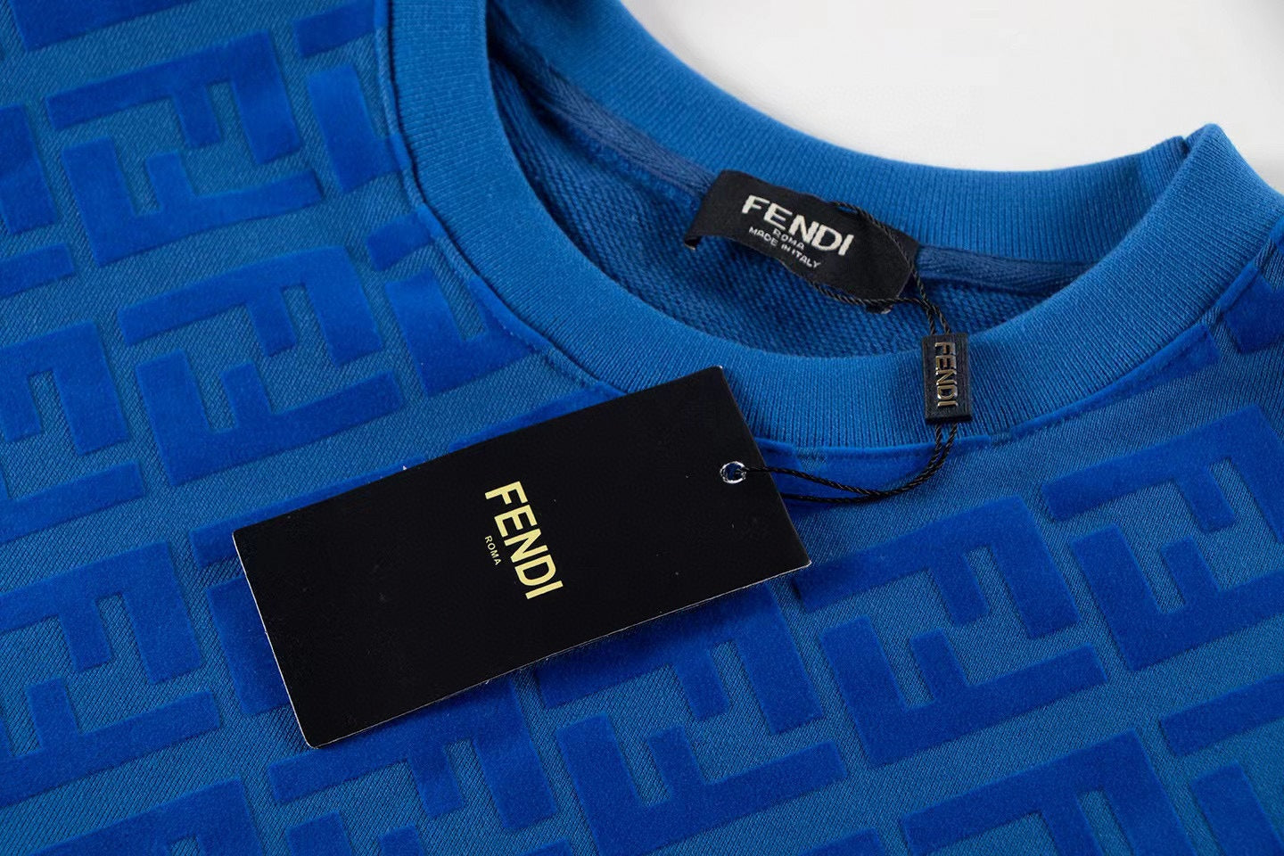 Blue Monogram Crewneck Sweatshirt