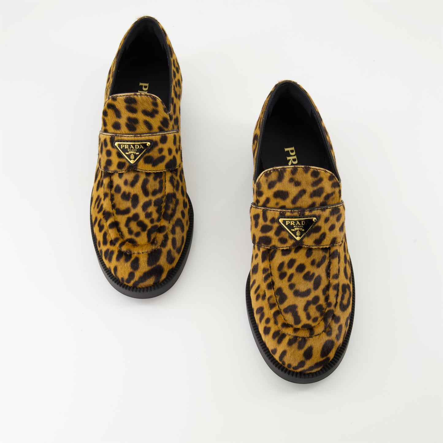 Leopard Velvet Loafers