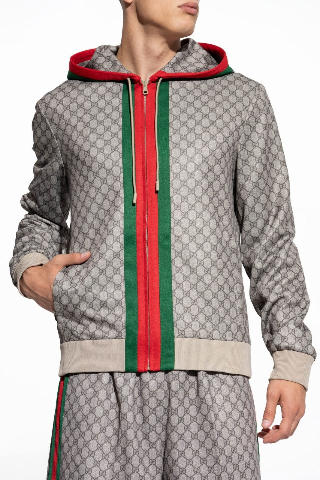 Beige Jacket With Monogram