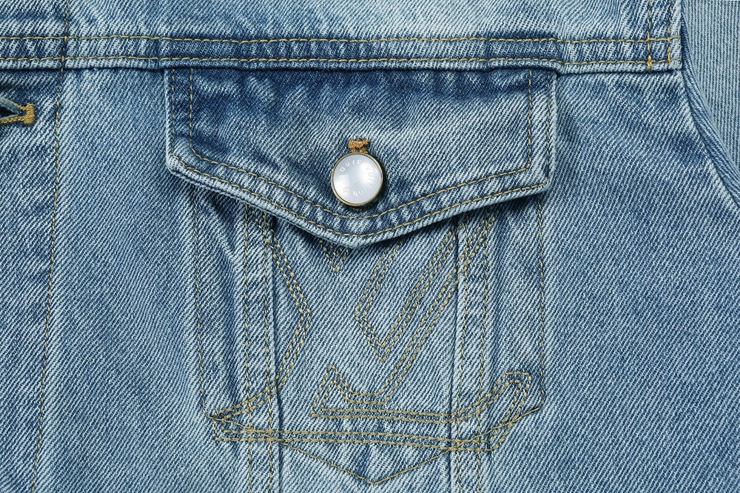 Light Blue Washed Denim Jacket